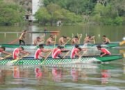 Lomba Dayung Dragon Boat Bupati Cup Warnai HUT Barsel ke-66