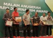 Empat Anggota PWI Barsel Raih Penghargaan Feature AJA 2025