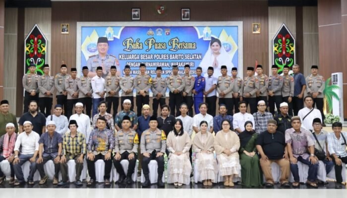 Polres Barsel Pererat Silaturahmi dengan Wartawan dan Purnawirawan Melalui Buka Puasa Bersama