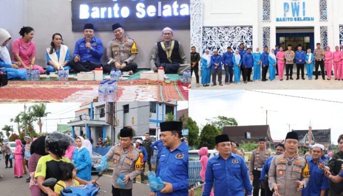 PWI Barsel dan Polres Pererat Silaturahmi Lewat Bukber serta Berbagi Ratusan Takjil