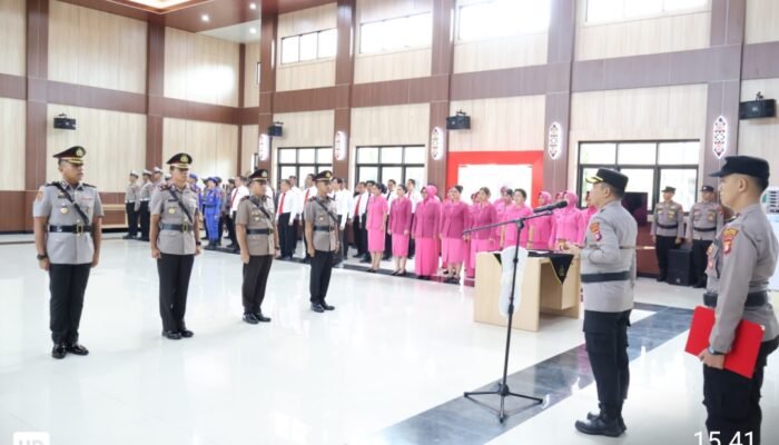 Kompol Muh Padholin Kini Jabat Wakapolres Barsel, Polres Lakukan Penyegaran Kepemimpinan