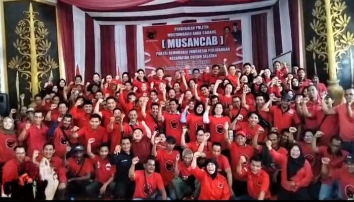 PDIP Barsel Gelar Musancab Perdana, Bidik Penguatan Ranting dan Regenerasi Menuju 2029