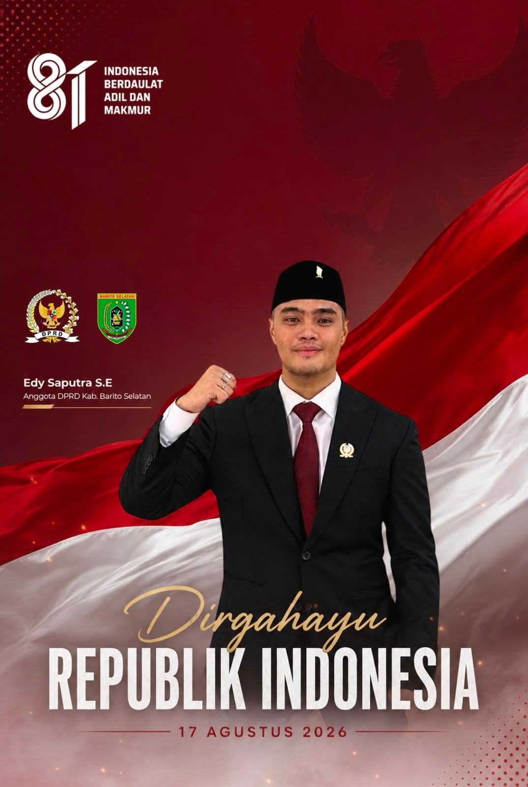 Jelang HUT RI ke-81, Edy Saputra: Kemerdekaan Harus Diisi dengan Kerja Nyata IMG 20260815 WA0123
