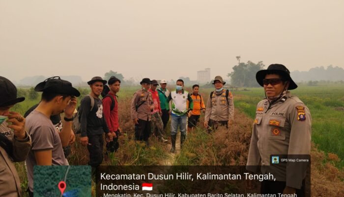 Camat Dusun Hilir Bersama Forkopimcam Patroli Cegah Karhutla