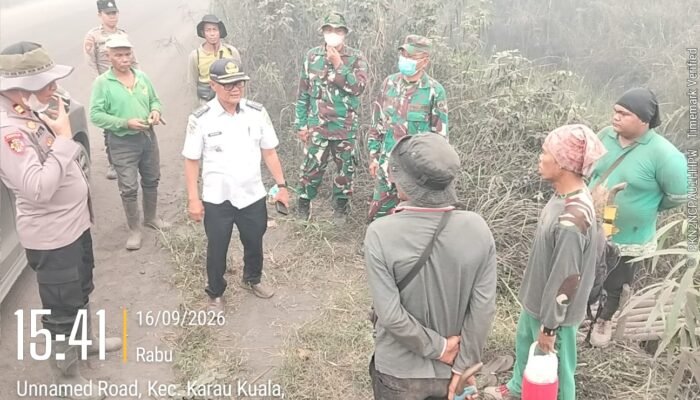 Sinergi TNI-Polri, ASN dan MPA Perkuat Patroli Karhutla di Karau Kuala