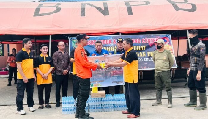 Lazismu Barsel Salurkan Bantuan Logistik untuk BPBD Barsel