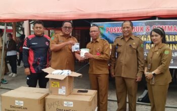 Dinkes Barsel Salurkan 900 Masker N95 Untuk Garda Terdepan Karhutla