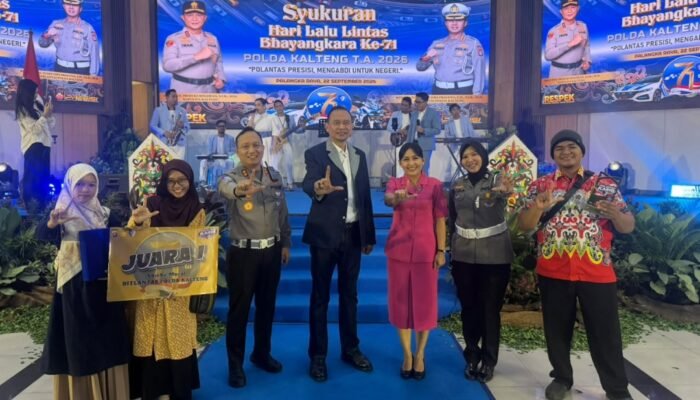 Satlantas Polres Barsel Raih Juara I Lomba Mural HUT Lalu Lintas Bhayangkara ke-71