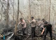 Kapolres Barsel Pimpin Pendinginan Lahan Gambut di Madara dan Kalahien, Cegah Karhutla Kembali Meluas