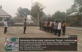 Camat dan Kapolsek Karau Kuala Pimpin Apel Siaga Karhutla, Dua Titik Api di Bangkuang Dipadamkan Camat dan Kapolsek Karau Kuala Pimpin Apel Siaga Karhutla, Dua Titik Api di Bangkuang Dipadamkan