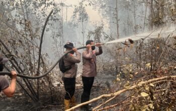 Pantang Pulang Sebelum Padam, Kapolres Barsel Pimpin Langsung Pemadaman Karhutla di Madara Pantang Pulang Sebelum Padam, Kapolres Barsel Pimpin Langsung Pemadaman Karhutla di Madara