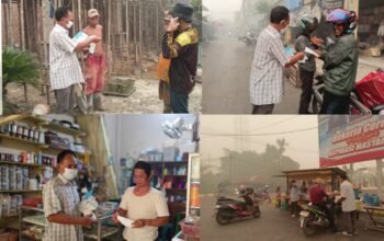H. Alex Bagikan Ribuan Masker Gratis, Ajak Warga Barsel Waspadai Bahaya Kabut Asap H. Alex Bagikan Ribuan Masker Gratis, Ajak Warga Barsel Waspadai Bahaya Kabut Asap